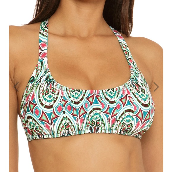 Becca by Rebecca Virtue swim top- size small - metallic purple - Picture 5 of 5